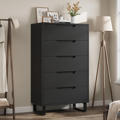 5 Dresser for Bedroom, 50.5" Vertical Dresser Drawer with Storage
