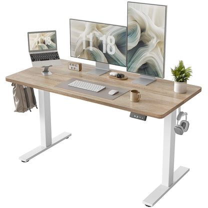 Height Adjustable Electric Standing Desk, 55 x 24 inch, Sit Stand Up Desk