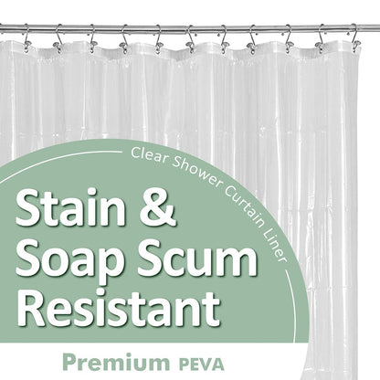 Oeko-tex Certified Shower Curtain Liner Standard Size, Clear
