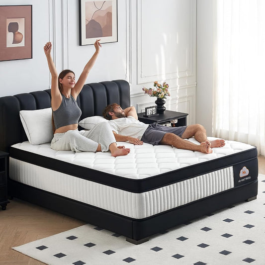 Full Size Mattress 12 Inch Hybrid Full Mattress in a Box