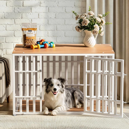 46 Inch Heavy Duty Dog Crate Furniture for Large Dogs