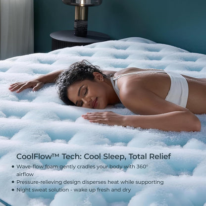 12 Inch King Size Hybrid Mattress in a Box – Medium Firm Memory Foam & Pocket Coils – Cooling Comfort, Motion Isolation & Pressure Relief