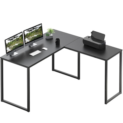 Mission 48 x 48 L-Shape Home Office Computer Desk, Black