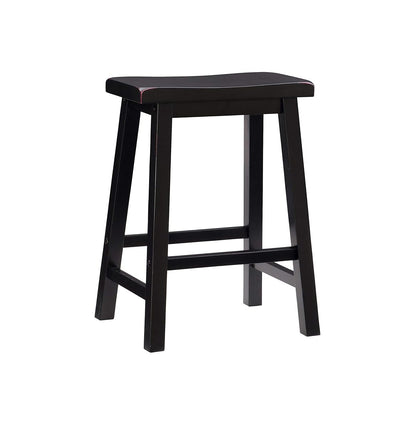 Powell Furniture Sand Through Terra Cotta Counter Stool, 24", Antique Black
