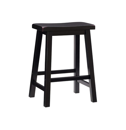 Powell Furniture Sand Through Terra Cotta Counter Stool, 24", Antique Black