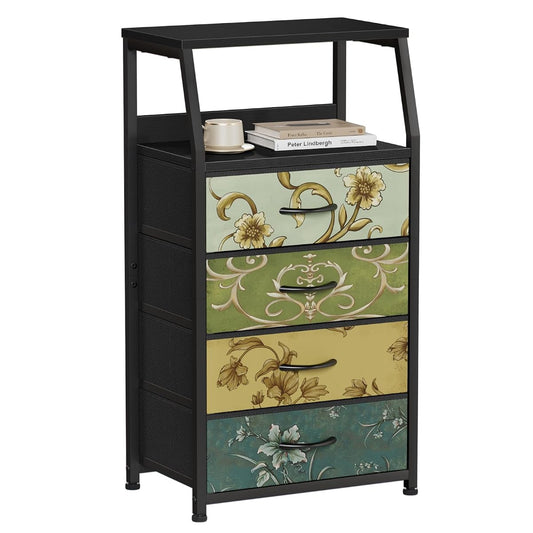 Retro Dresser for Bedroom, Small Dresser for Closet