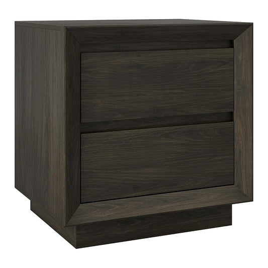 24" Nightstand Side Table, Rich Brown