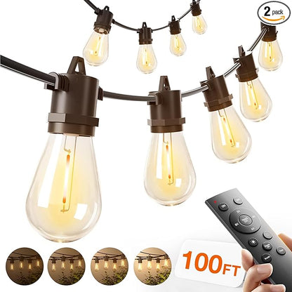 100FT LED Outdoor String Lights, view 2