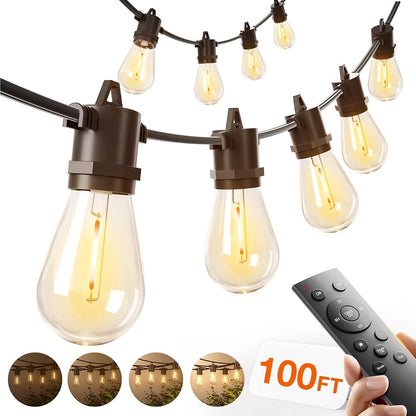 100FT LED Outdoor String Lights