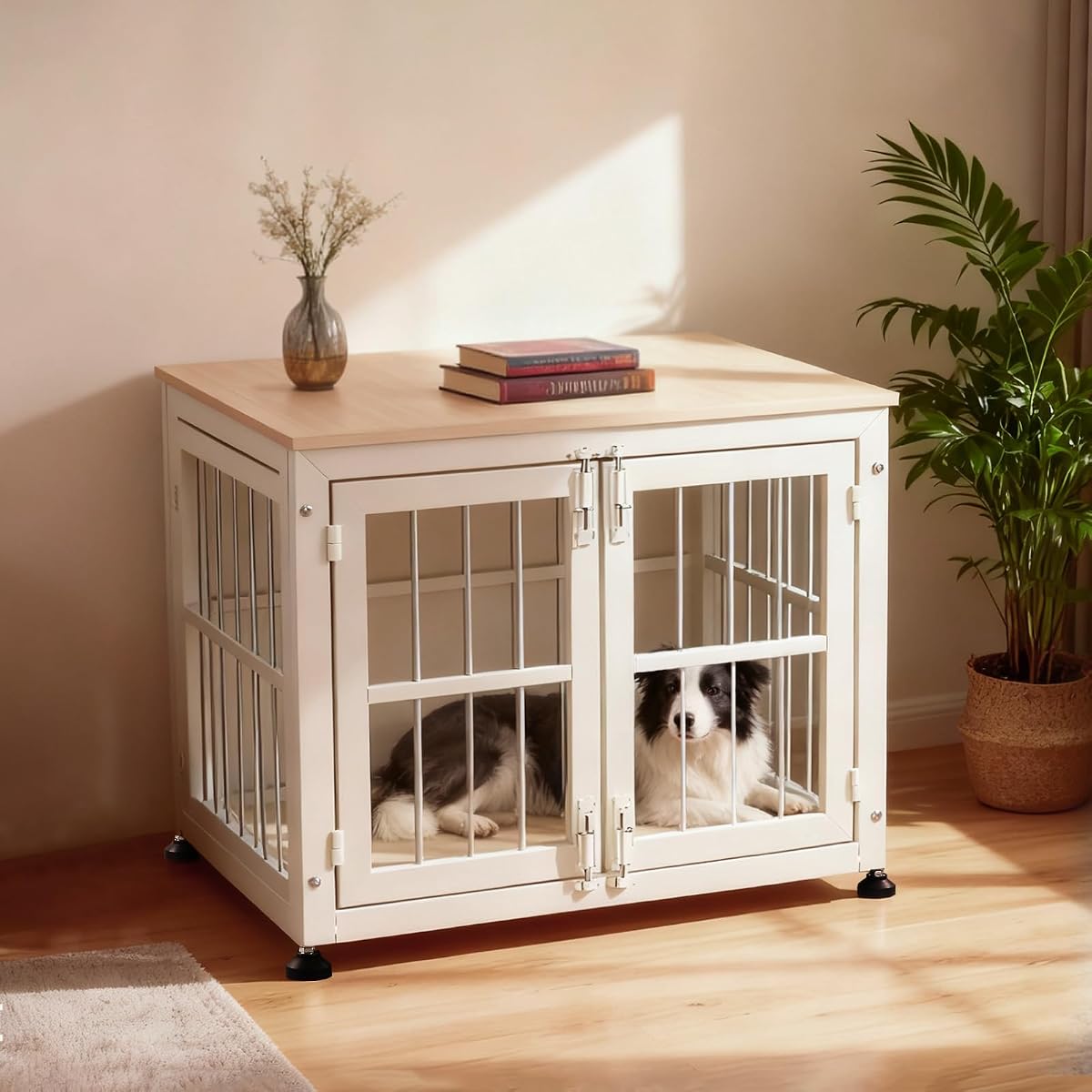 32 Inch Heavy Duty Dog Crate Furniture for Medium and Small Dogs