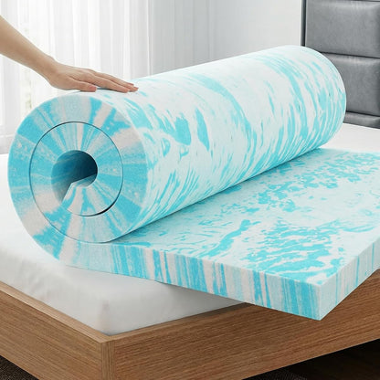 3 Inch Queen Cooling Gel Infused Memory Foam Mattress Topper Bed Pad
