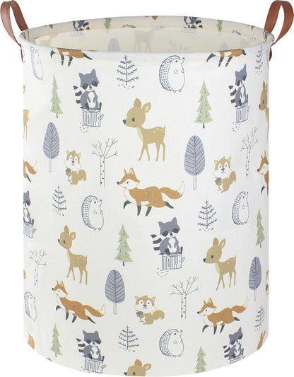Laundry Hamper, Laundry Basket, Waterproof Storage Bin for Bedroom, Clothes Organizer Basket, Books Box, Room Decor(Animal)