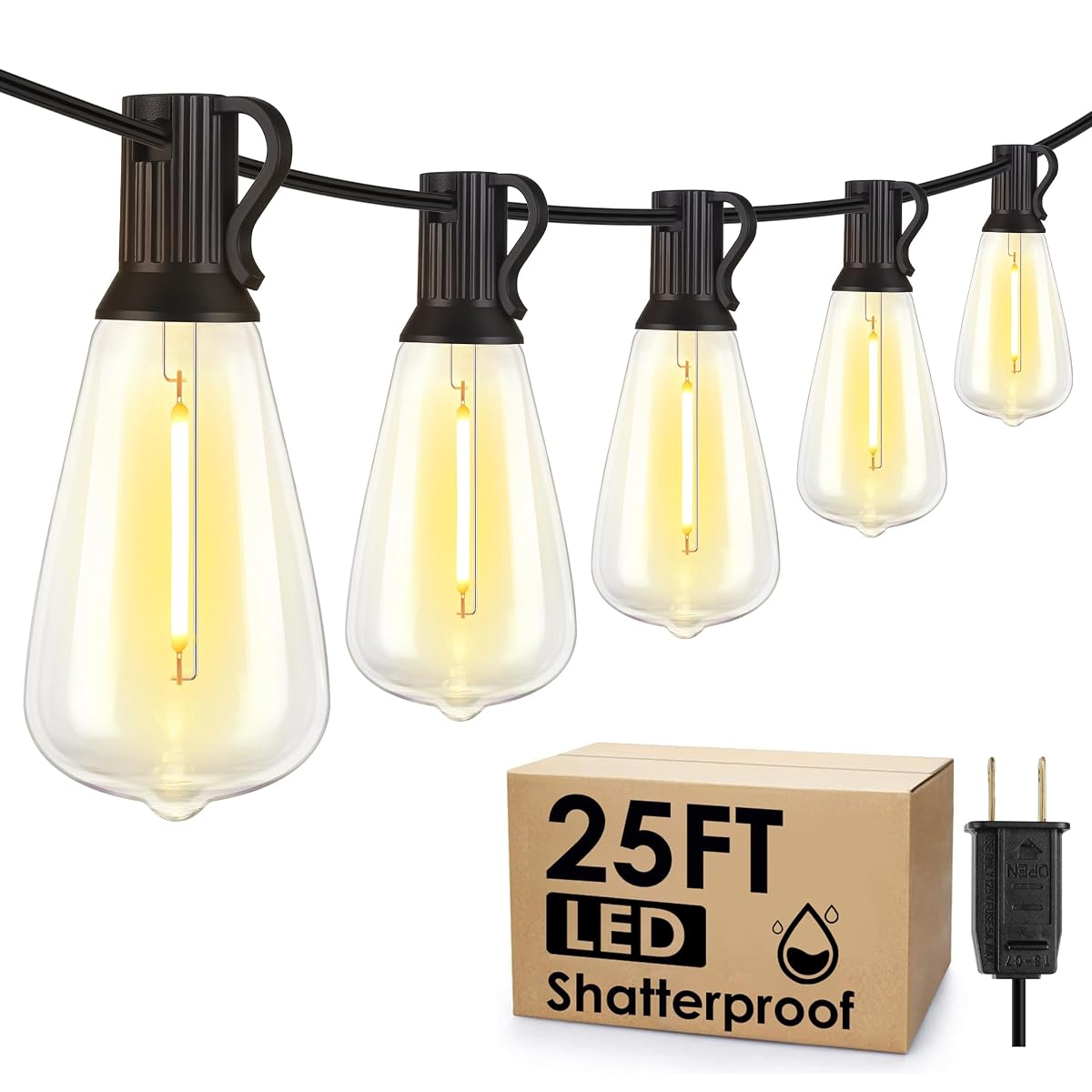 25FT Outdoor String Lights