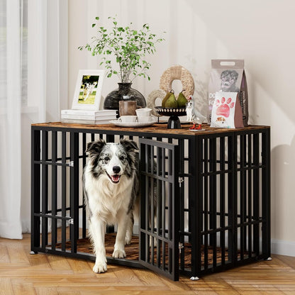 46 Inch Heavy Duty Dog Crate Furniture for Large Dogs