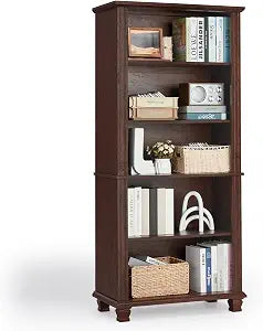 70" Tall Walnut Bookshelf, view 2