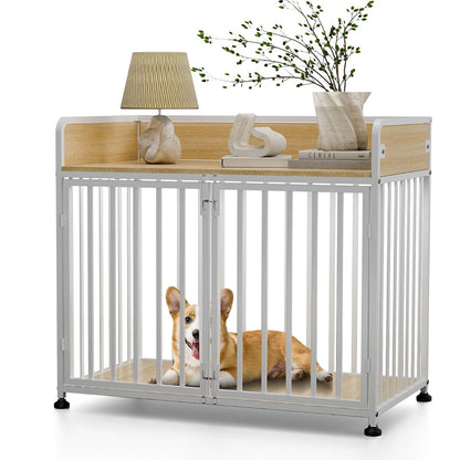 Furniture Style Dog Crate, Large Dog Kennel Indoor for Small/Medium Dogs