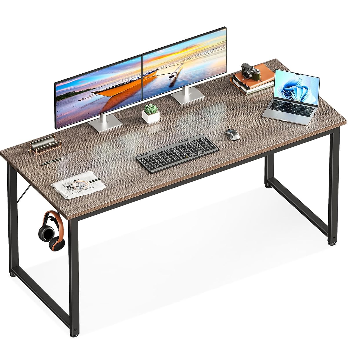 54 Inch Computer Desk for Home Office, Study Writing Table for Small Spaces