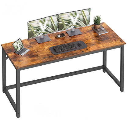 Computer Desk, Steel Frame Gaming Desk for Home Office, 55.1 Inch