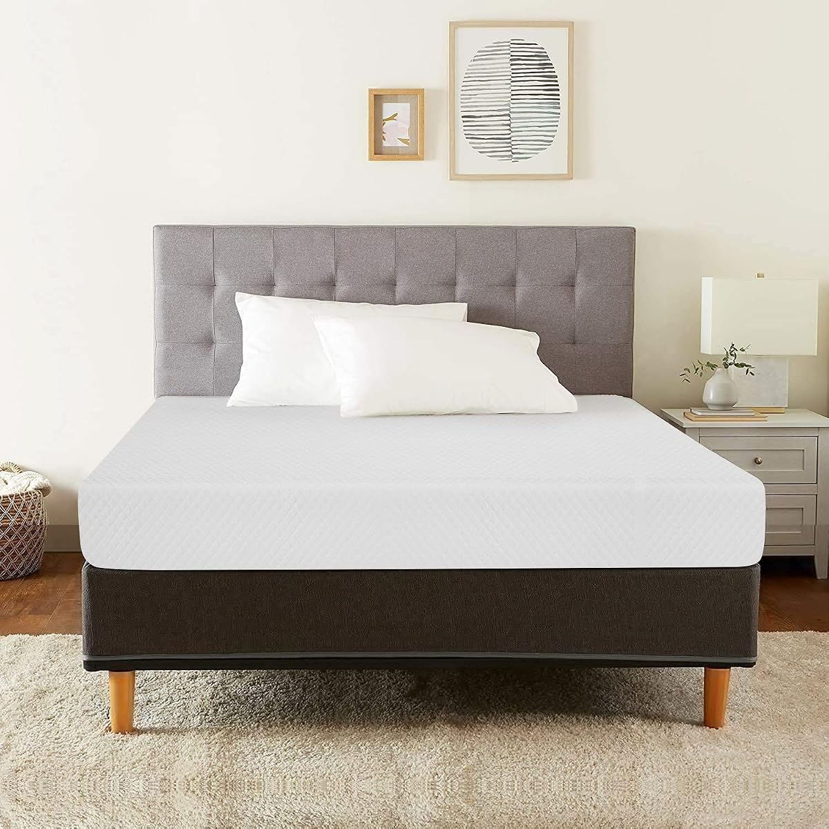 PayLessHere 8 Inch Queen Gel Memory Foam Mattress Fiberglass Free/CertiPUR-US