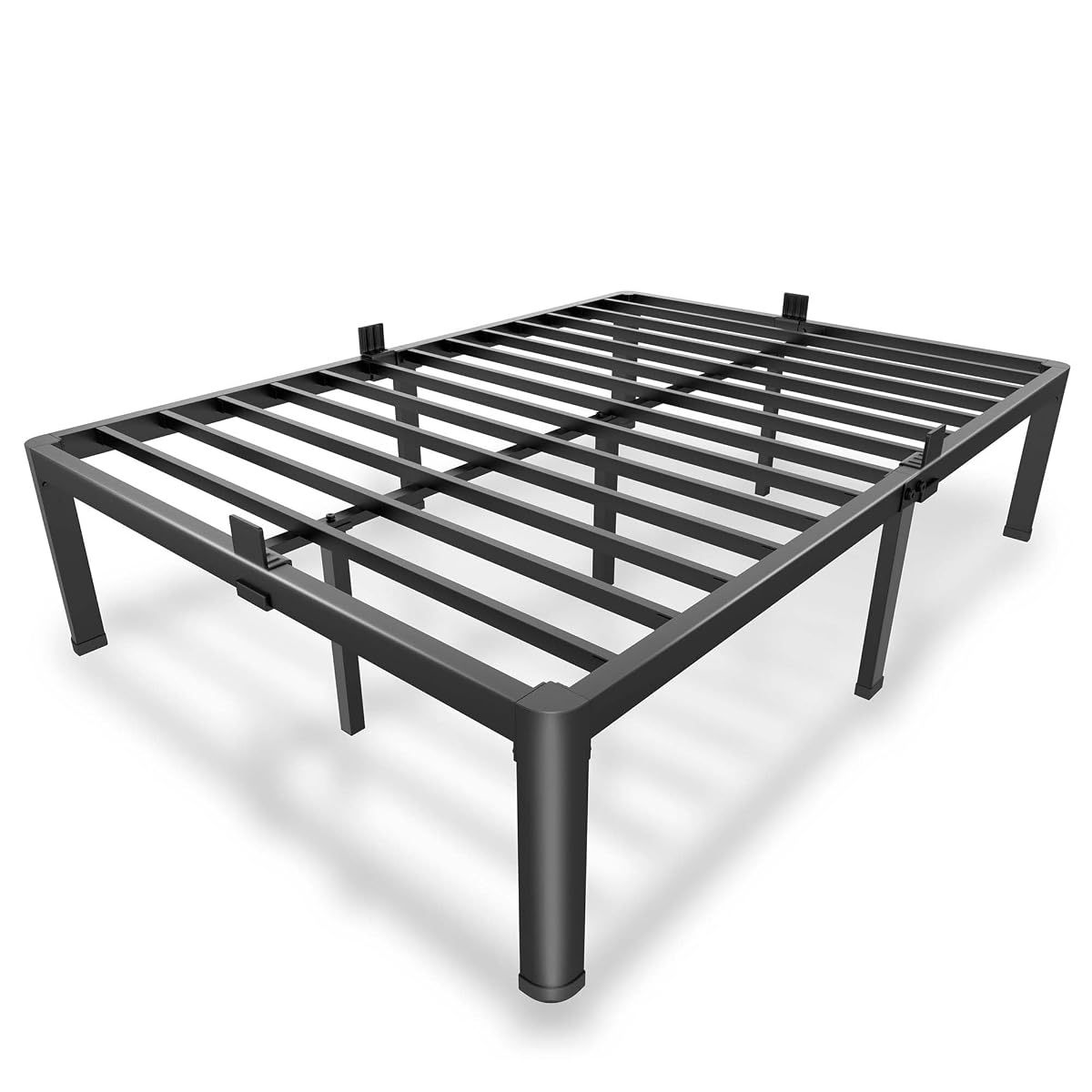 14 Inch Full Size Metal Platform Bed Frame with Round Corner Legs