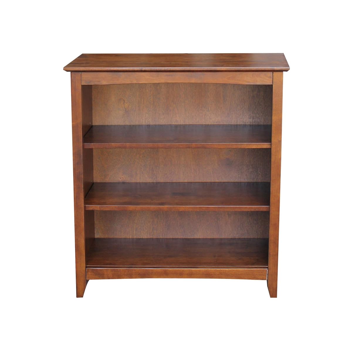 Solid Wood Bookcase 36 in. High, Espresso