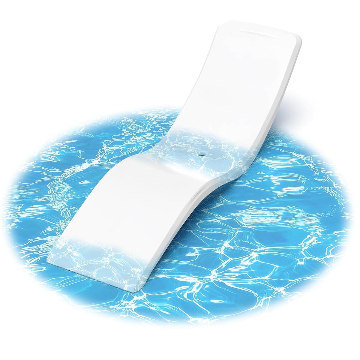 in Pool Lounge Chairs,Pool Lounger for Sun Shelf,Waterproof Patio Furniture with Weather-Resistant Design,Beach & Shallow Water Relaxation,1PC