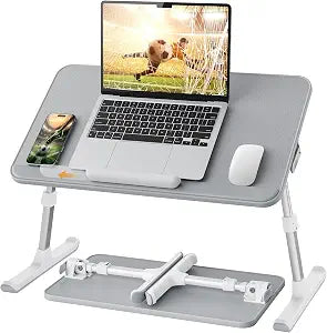 Non-Slip Leather Lap Desk Laptop Bed Tray Table, Laptop Stand for Bed, view 2