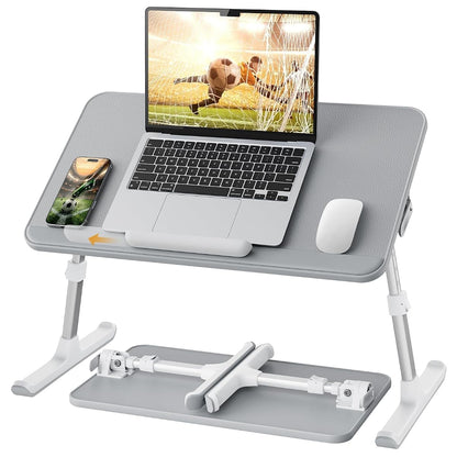 Non-Slip Leather Lap Desk Laptop Bed Tray Table, Laptop Stand for Bed