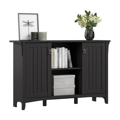 Salinas Accent Storage Cabinet with Doors in Vintage Black