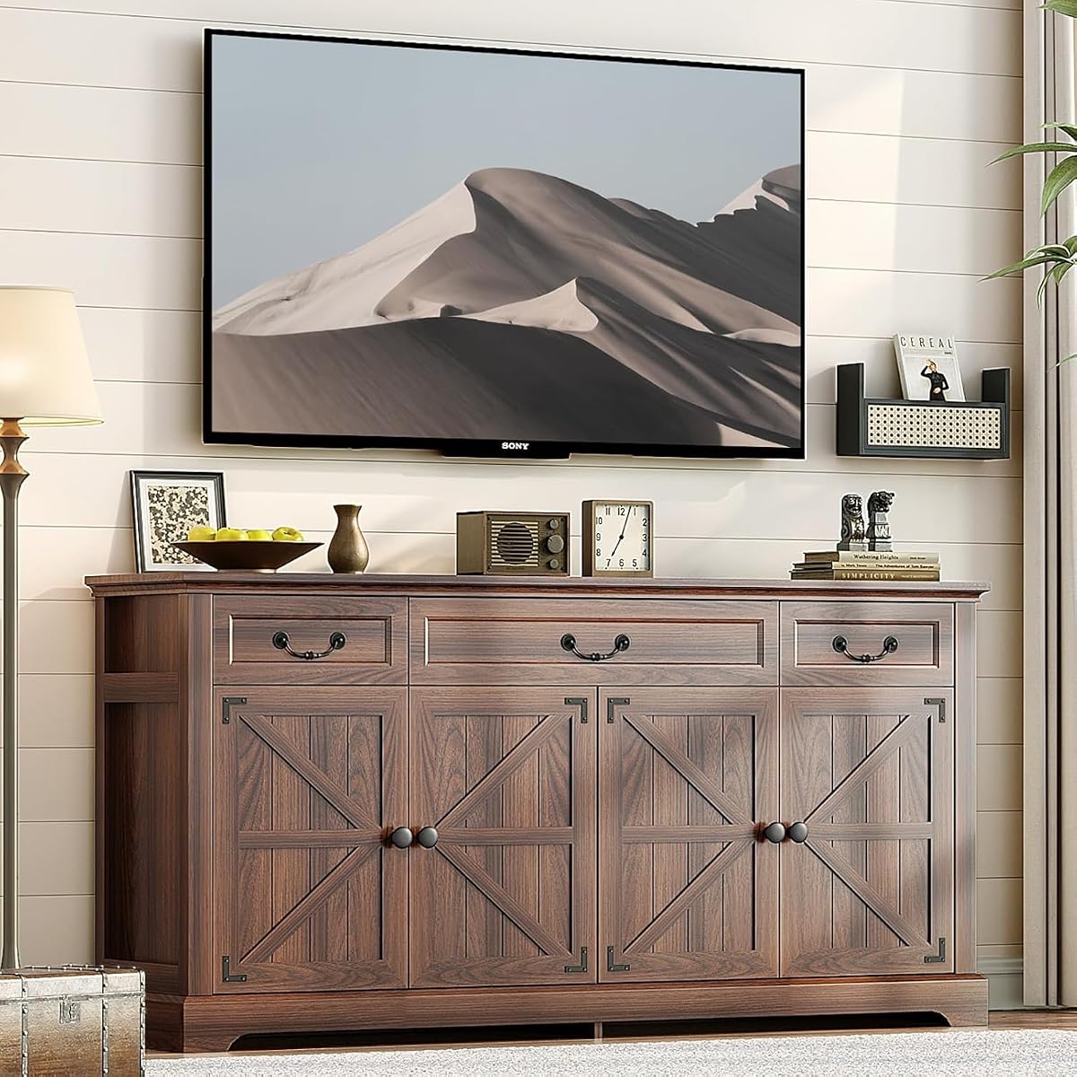 65" Large Sideboard Buffet Cabinet with Storage