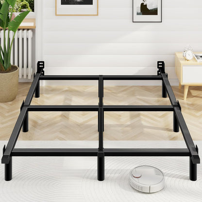 Full Size Bed Frame, 7 Inch Heavy Duty Metal Base for Box Spring, 9 Legs