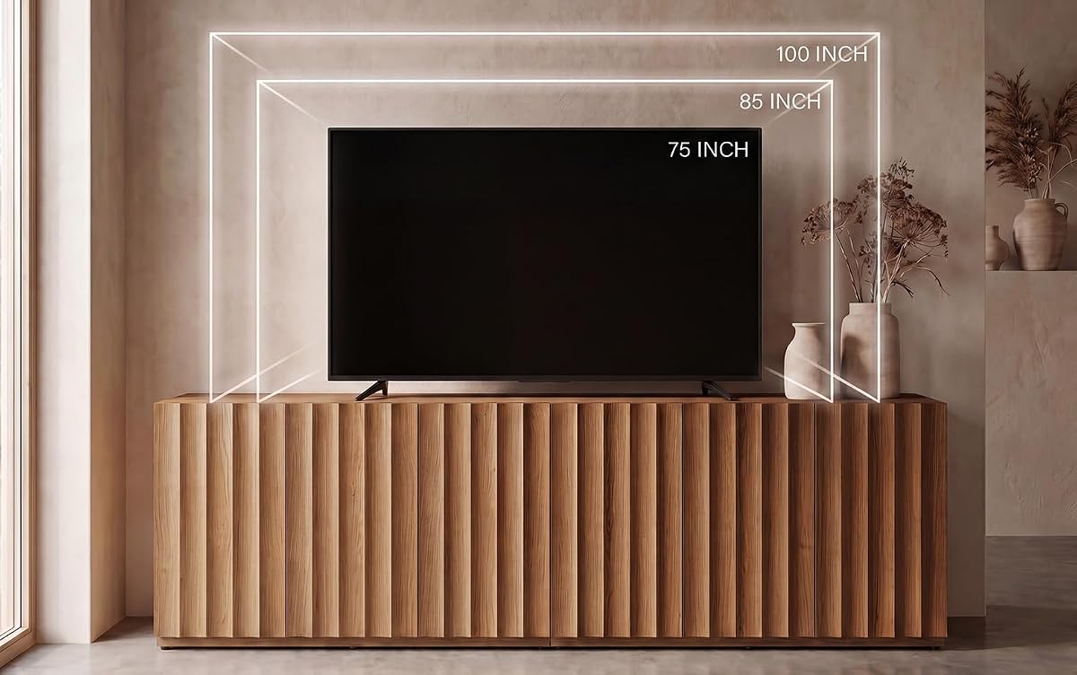 93.92” TV Stand, 100 90 80 75 Inch TV Stands for Livingroom