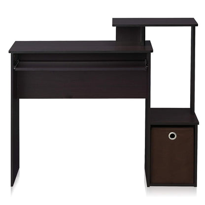 Econ Multipurpose Home Office Computer Writing Desk, regular, Dark Walnut
