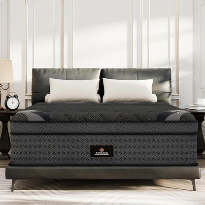 (High-End Upgraded) Luxury 14 Inch Queen Size Hybrid Mattress in a Box