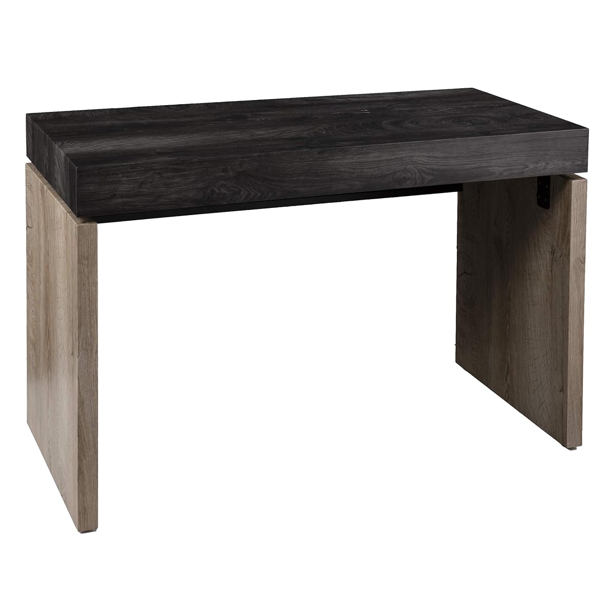 Hapsford Writing Desk - Transitional Design, Black Iron and Wood - Ideal for Home Office, Bedroom (HO1142637)
