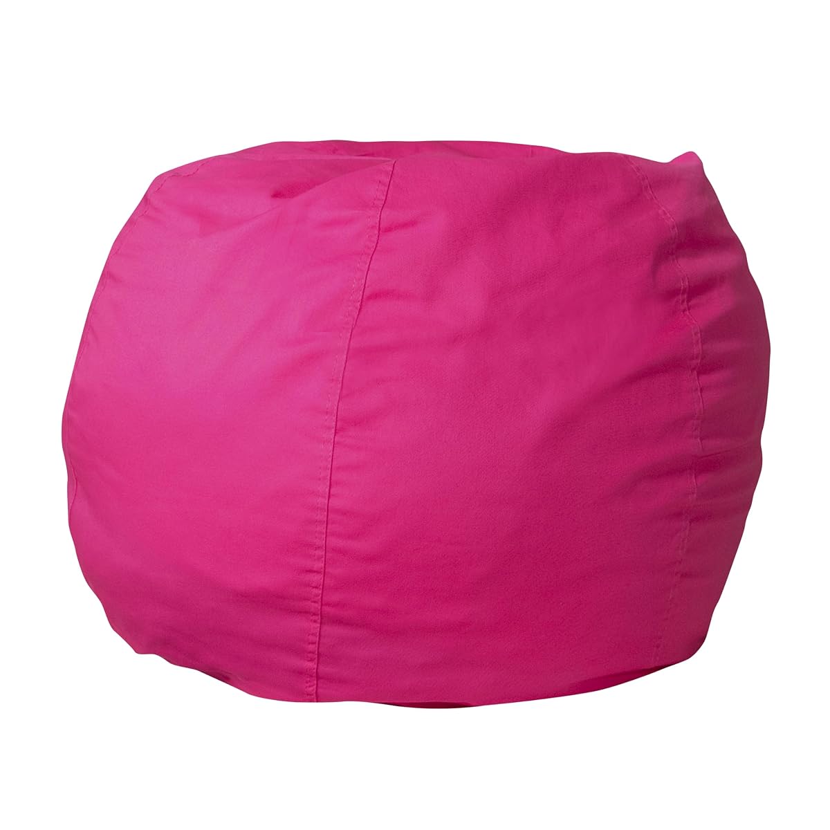 Dillon Small Bean Bag Chair for Kids and Teens, Foam-Filled Beanbag Chair with Machine Washable Cover, Hot Pink