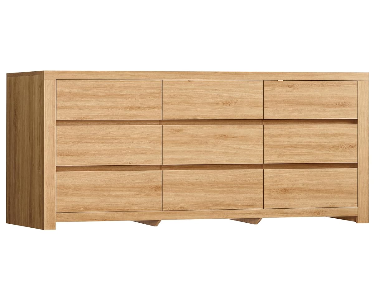 63" Dresser for Bedroom with 9 Drawers