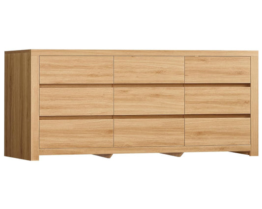 63" Dresser for Bedroom with 9 Drawers