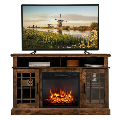 Electric Fireplace TV Stand for TVs Up to 55 Inches