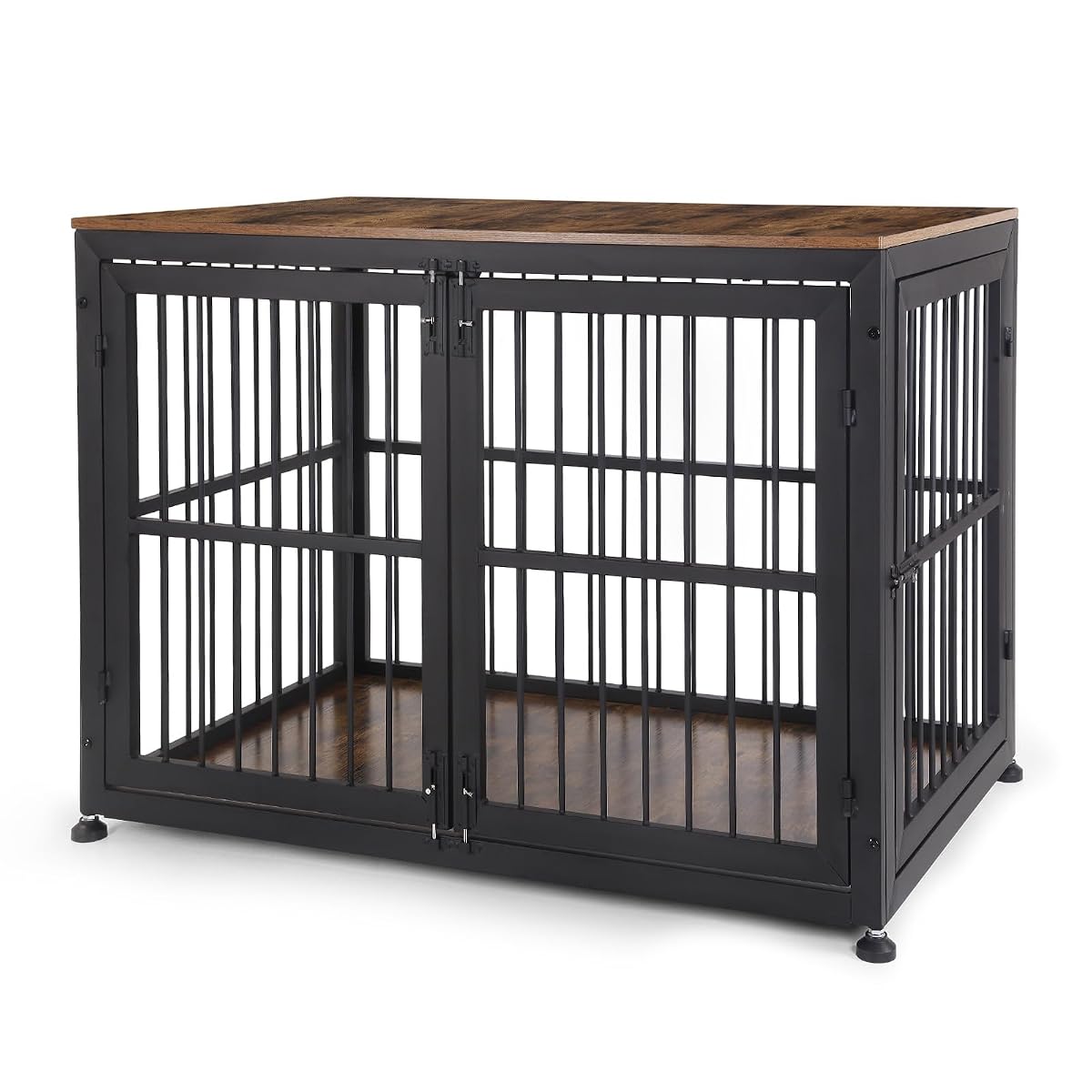 48" Rustic Heavy Duty Dog Crate Furniture for Extra Large Dogs