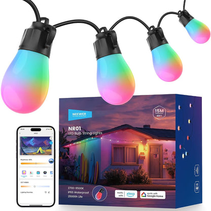 48ft Outdoor String Lights