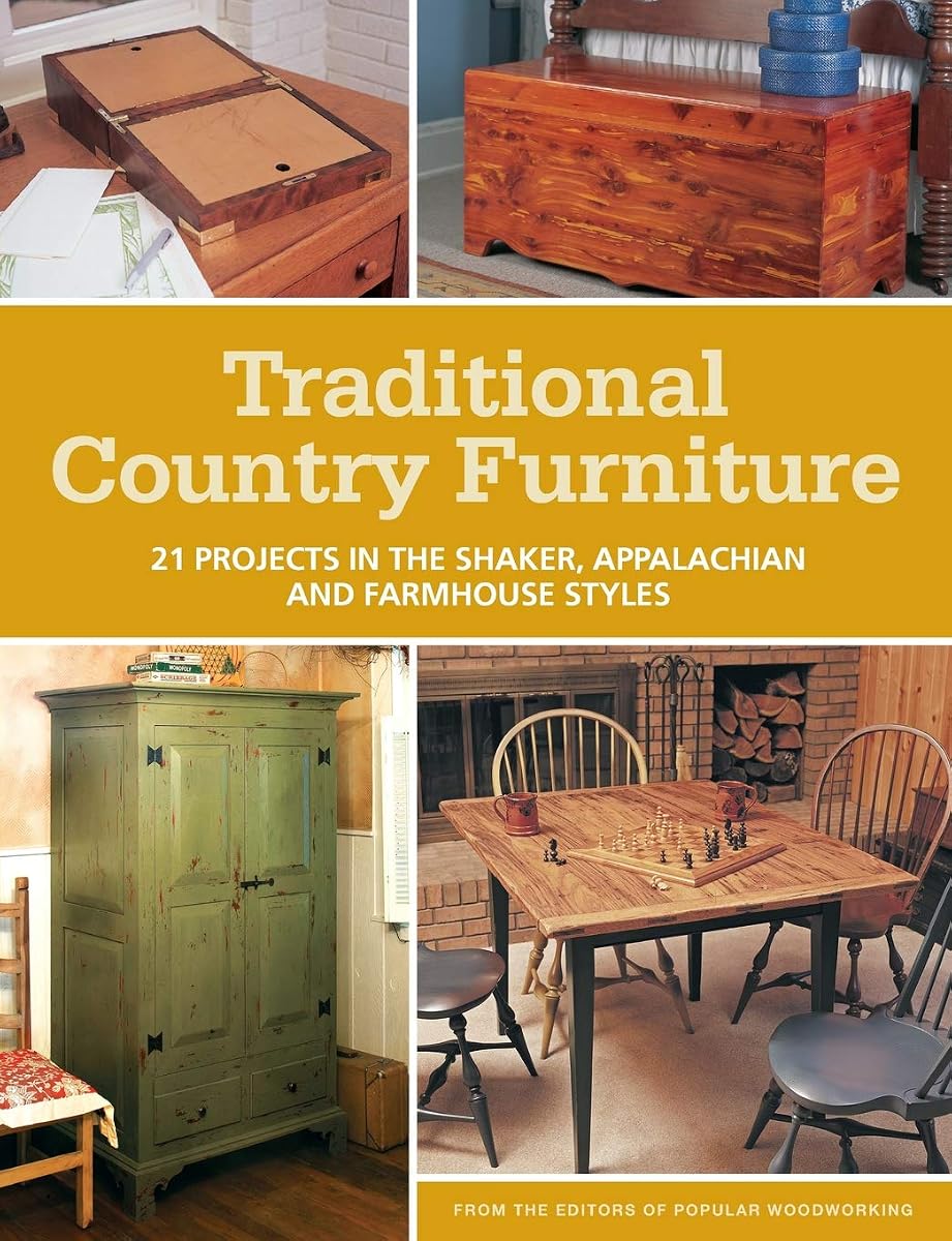 Traditional country furniture woodworking projects book