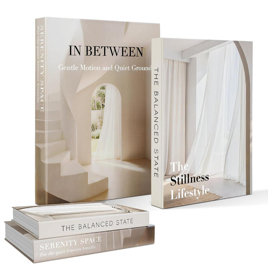 Decorative Books for Modern Home - Stackable Fake Books Storage Box for Decoration - Set of 2 Coffee Table Book - Photo Storage Keepsake Box for Room Bookshelf Decor