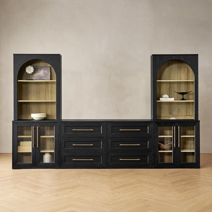 Blake 4 Piece Entertainment Center with Storage