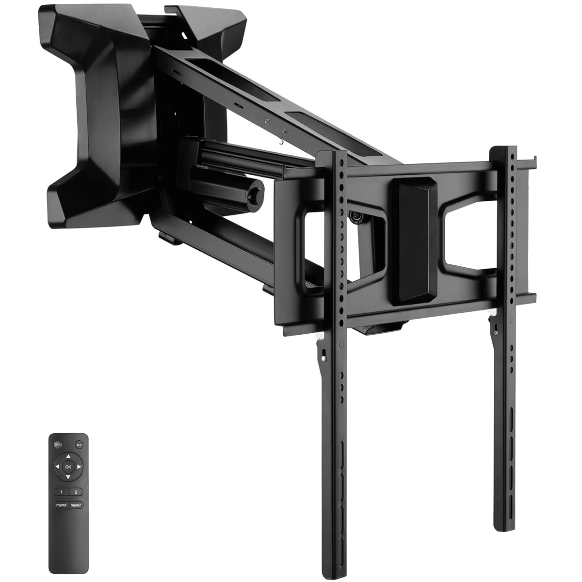 MOUNT-IT! Motorized Fireplace TV Wall Mount