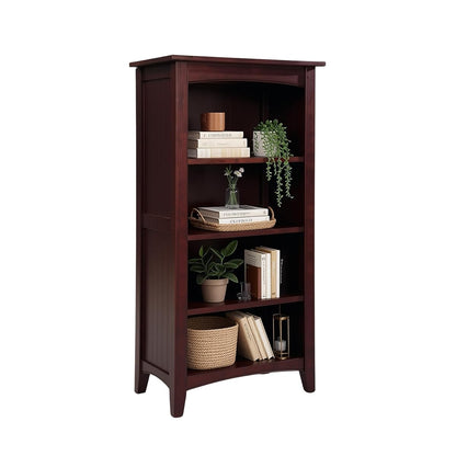 Shaker Cottage 4-Shelf Bookcase, Espresso, 22”W x 48”H