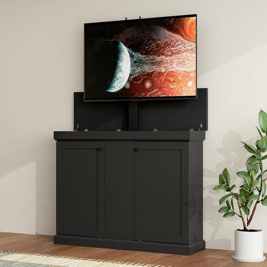 Modern TV Stand Elevate TV Lift Cabinet with Mount