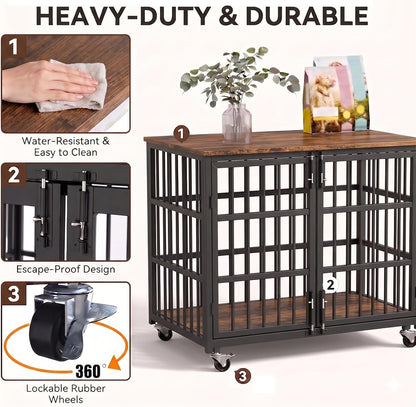 BOLDBONE 38 inch Dog Crate Furniture, view 5