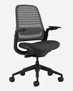 Steelcase Series 1 Ergonomic Office Chair, Carpet Floors, Graphite, view 2