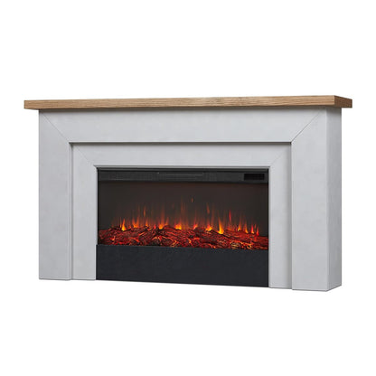 Malie 68" Landscape Electric Fireplace with Mantel for Living Room or Bedroom